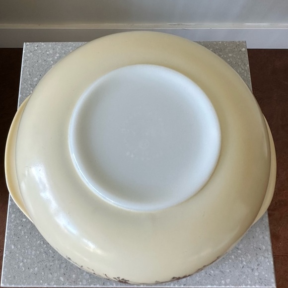 1959 Pyrex Vintage Gold Branch 2 Quart Casserole Dish and Lid - Picture 9 of 10